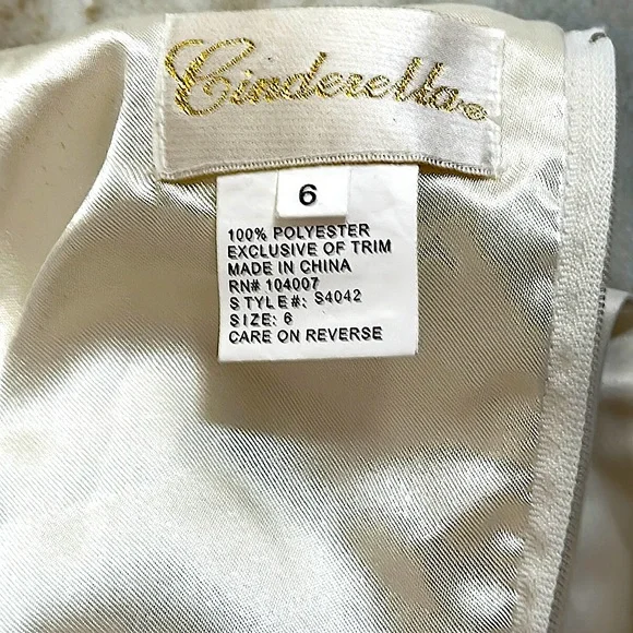 Cinderella formal floral embroidered dress - Picture 7 of 7